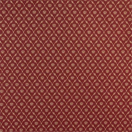 Designer Fabrics Designer Fabrics B643 54 in. Wide Red; Floral Trellis Jacquard Woven Upholstery Fabric B643